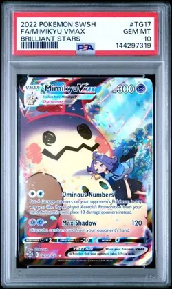 PSA 10 Mimikyu Vmax TG17/TG30 Pokemon Brilliant Stars Trainer Gallery - Image 1
