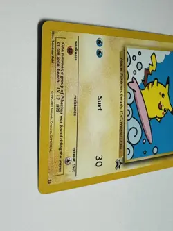 Pokemon TCG Surfing Pikachu WOTC Black Star Promo - Image 4