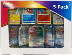 POKEMON KANTO FRIENDS MINI TIN BOX SET 4 HOLO PROMO COSTCO EXCLUSIVE NEW SEALED - Image 1