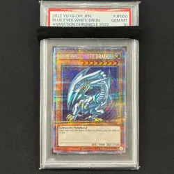 PSA 10 Yu-Gi-Oh! Blue Eyes White Dragon Animation Chronicle AC02-JP000 Japanese - Image 1