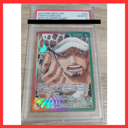 PSA10 One Piece OP01-002 Trafalgar Law leader Card Alt Art Card Game - Image 1
