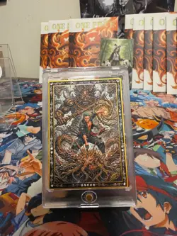 Zoro One Piece OP Bricked Metal Serialized Card 6/11 - Image 1