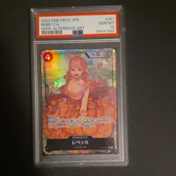 One Piece Rebecca OP05-091 Alternate Art Super Rare Holo PSA 10 Card - Image 1