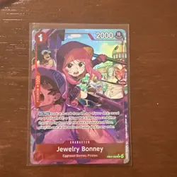 One Piece Card Game Jewelry Bonney EB04-002 Alt Art OP14 ENGLISH - Image 1