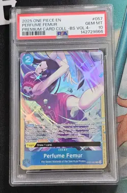 2025 ONE PIECE PREM CARD COLL -BEST SELECTION VOL.4 - #057 PERFUME FEMUR PSA 10 - Image 1