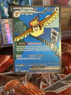 Pidgeot ex 225/197 SV03: Obsidian Flames Special Illustration Rare Pokemon Card - Image 1