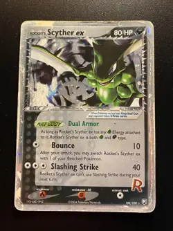 Pokemon Card- Rocket's Scyther Ex -102/109 -Rocket EX Returns-Holo-Very Played - Image 1
