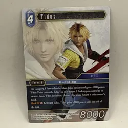 Final Fantasy TCG Opus X Tidus 10-117H Guardian Trading Card Collectible - Image 1