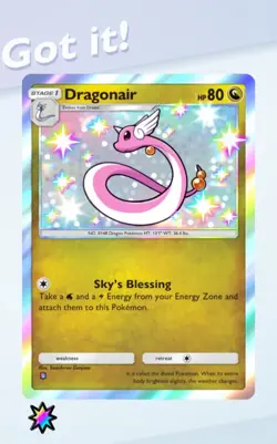 Pokemon TCG Pocket - Dragonair - Shiny 1⭐Card - English - Fast Delivery - Image 1