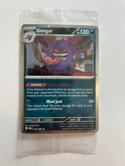 Rare Mint Pokemon Gengar GameStop Exclusive Promo Holo Card - Image 1
