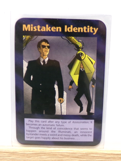 Mistaken Identity Card Base Set INWO Illuminati New World Order game - Image 1