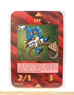 E.F.F. Card Unlimited INWO Illuminati New World Order Game - Image 1