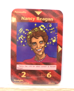 Nancy Reagan Card Unlimited INWO Illuminati New World Order Game - Image 1