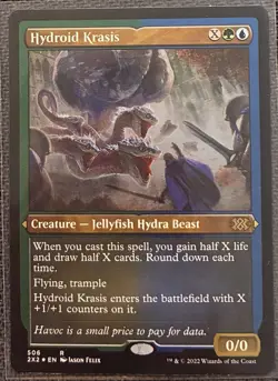 NM/M Hydroid Krasis (Foil Etched) Double Masters 2022 Foil TCG MTG - Image 1