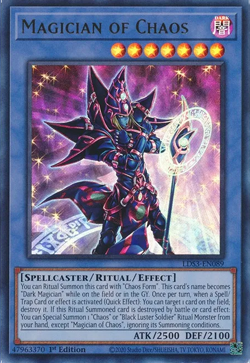 3x YUGIOH LDS3-EN089 MAGICIAN OF CHAOS ULTRA RARE NEAR MINT (NM) - Image 1