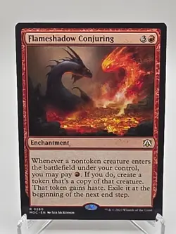 MTG Flameshadow Conjuring Commander March of the Machine Rare NM Magic - Image 1