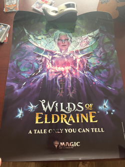 MTG Magic the Gathering - WILDS OF ELDRAINE - Promo foil poster! 18X24! - Image 1