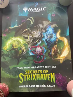 SECRETS OF STRIXHAVEN POSTER 18x24 NEW promotional MTG Magic the Gathering - Image 1
