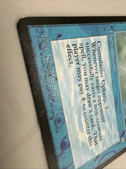 Mystic Remora x1 MTG Ice Age 1x Magic Fair Heavy Play HP Creased - Image 2