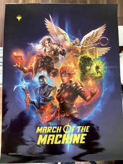 MTG Magic the Gathering - March of the Machine Promo foil poster! 18X24! - Image 1