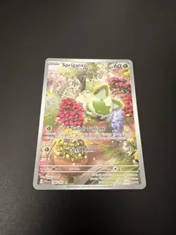 Pokemon TCG Sprigatito Scarlet & Violet Paldea Evolved Card 196/193 - Image 1