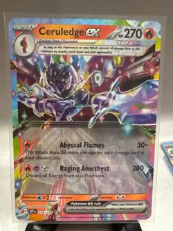 Ceruledge ex 036/191 Double Rare SSP SV08: Surging Sparks Pokemon TCG NM - Image 1