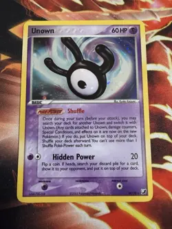 Pokemon Unown (W) W/28 Unseen Forces Holo Rare NM - Image 1