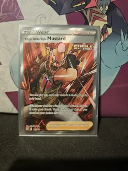 Single Strike Style Mustard Full Art 163/163 Battle Styles Pokemon - Image 1
