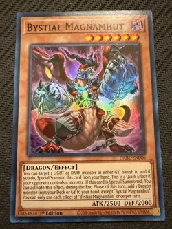 Bystial Magnamhut DABL-EN006 Darkwing Blast 1st Edition Super Rare Yu-Gi-Oh! - Image 1