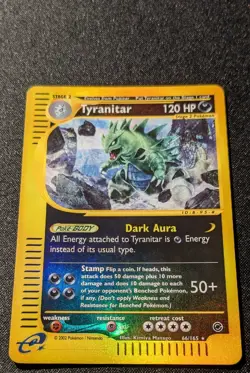Pokemon EXPEDITION - #66/165 Tyranitar - Reverse Holo - ENG - Near Mint - Image 4