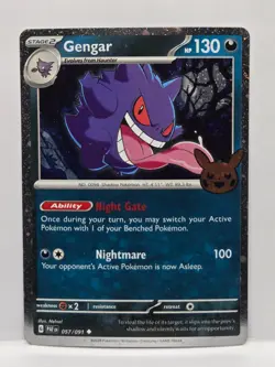 Gengar 57/91 Cosmos Holo Trick or Trade Pokemon TCG MP - Image 1