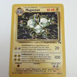 Pokemon Magneton 26/62 Fossil Rare 80 HP Stage 1 Regular Unlimited WOTC English - Image 1