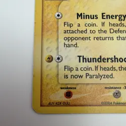 Pokemon Minun Hidden Legends 67/101 Basic 50 HP Common 2004 English - Image 2