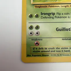 Pokemon Pinsir Jungle 25/64 Rare 60 HP Basic Unlimited Wizards 1999 English #1 - Image 2