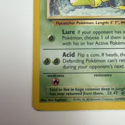 Pokemon Victreebel Jungle 14/64 Holo Rare Unlimited 80 HP Stage 2 1999 English - Image 2