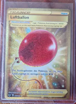 Pokemon Luftballon 213/202 Gold Secret Rare – Schwert & Schild – Deutsch – NM - Image 1