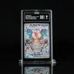 Pokemon Charizard ex 223/197 SV03 Obsidian Flames Illustration Holo TAG 9 - Image 1