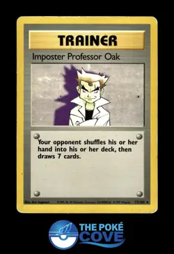 Imposter Professor Oak 73/102 | Base Set Unlimited | Pokemon Rare | HP - Image 1