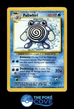 Poliwhirl 38/102 | Base Set Unlimited | Pokemon Uncommon | HP - Image 1
