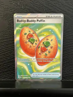 Buddy-Buddy Poffin 167/132 Ultra Rare Pokemon Mega Evolution NM - Image 1