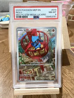 Pokemon Center Riolu Mega Evolutions 010 Black Star Promo - Image 1