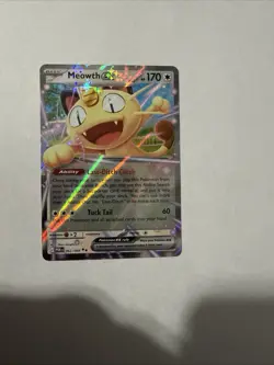 Pokemon TCG Me03: Perfect Order Meowth Ex 062/088 Double Rare Holo English NM - Image 1