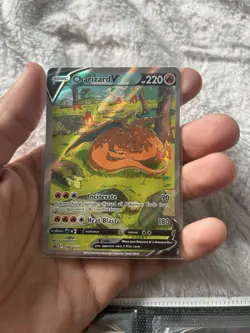 Pokemon Charizard V SWSH260 Promo Full Art Holo 220 HP Incinerate Heat Blast - Image 1