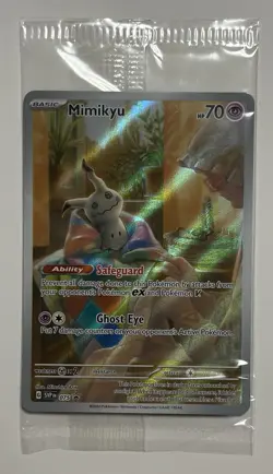 Pokemon TCG Mimikyu 075 SVP Scarlet & Violet Promo Holo Sealed Mint - Image 1