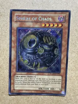 Yugioh Sphere of Chaos RGBT-EN093 Secret Rare Holo Foil Bleed LP - Image 1