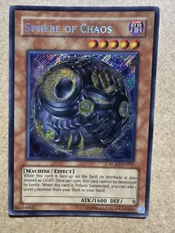 Yugioh Sphere of Chaos RGBT-EN093 Secret Rare Holo Foil Bleed LP - Image 2