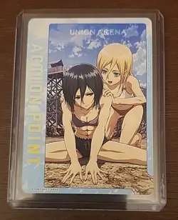 Union Arena Attack On Titan Action Point Card Mikasa(ENG) UE10BT-AOT-1-AP02 🔥 - Image 1