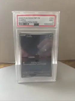 Pokemon TCG Cleffa Obsidian Flames Holo Card 202/197 Illustration Rare PSA 9 - Image 1