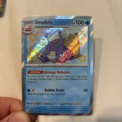 Pokemon - Slowbro - 117/091 - SV Paldean Fates - Shiny Rare Card - Image 1