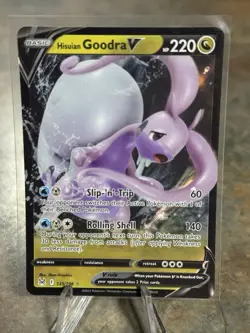 Hisuian Goodra V 135/196 SWSH11: Lost Origin NM Pokemon TCG Card - Image 1